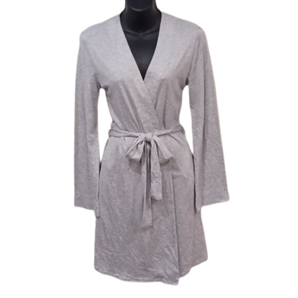 La Lingerie Cotton Blend Soft Jersey Short Robe- Sz. Sm - Picture 1 of 6
